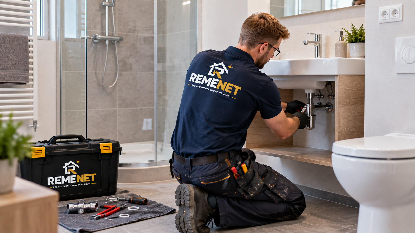 Intervention plomberie légère sous un lavabo